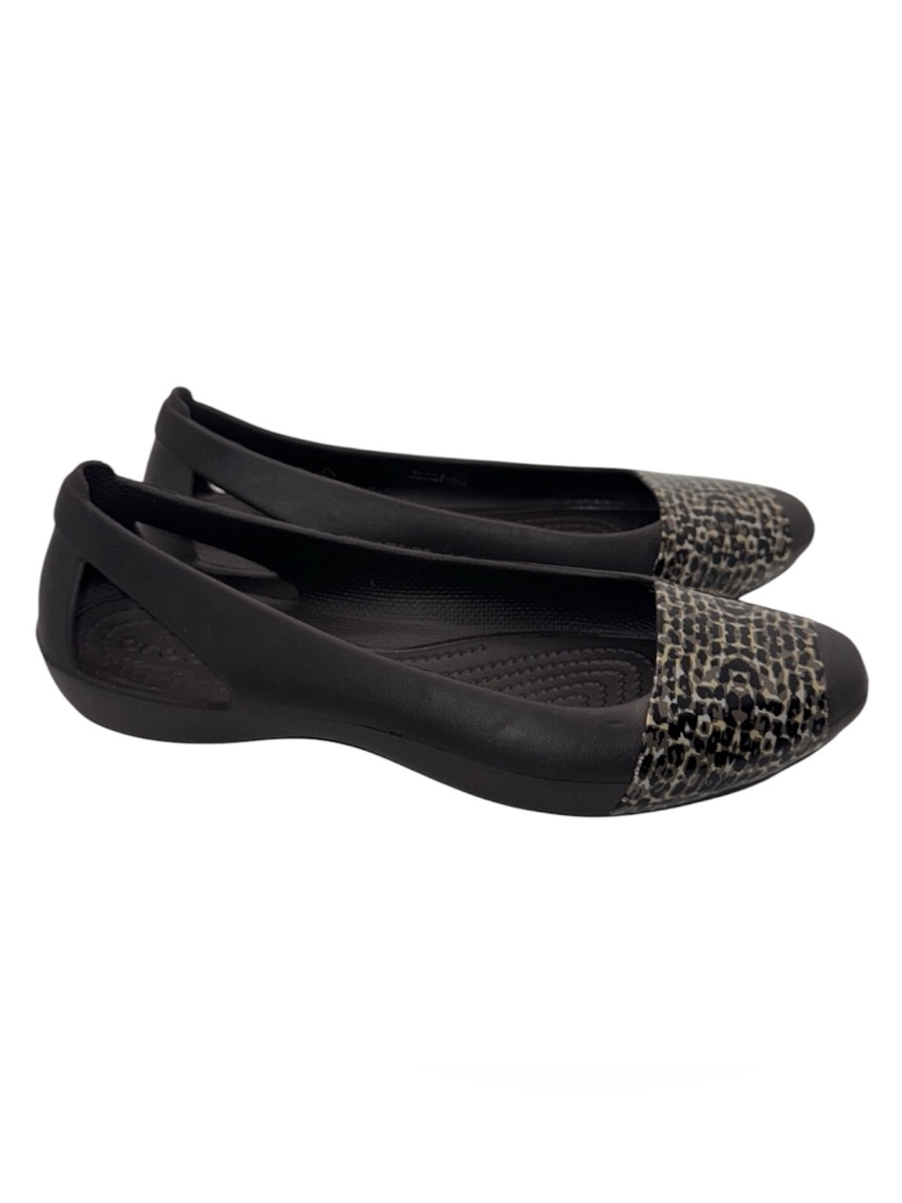 Crocs Sienna Ballet Flats Shoes Brown Slip On Women’s 6
